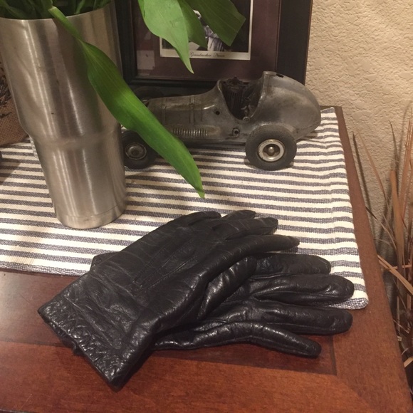 Accessories Softest Black Leather Gloves Poshmark